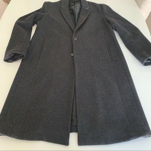 Grey long coat for men